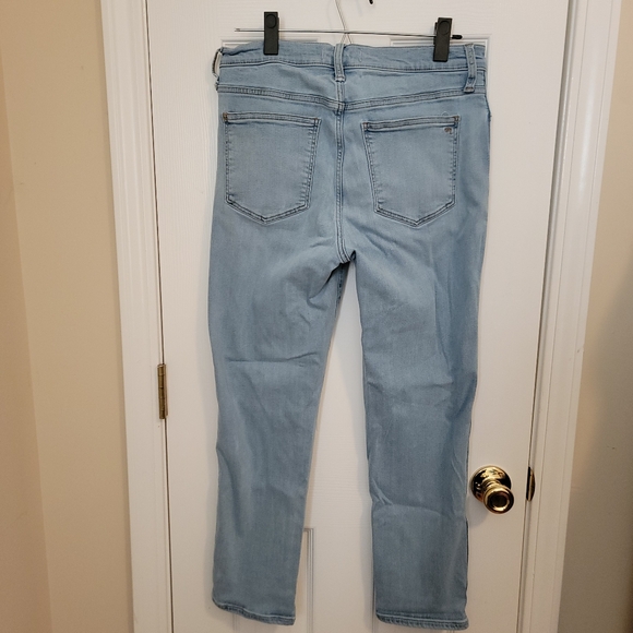 Madewell Light Wash Mid Rise Stove Pipe Jeans Size 29 - Picture 3 of 4